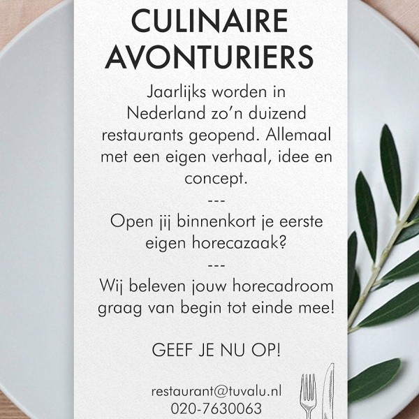 Gezocht voor nieuw TV programma: culinaire avonturiers!